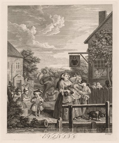 Die vier Tageszeiten: Abend von William Hogarth