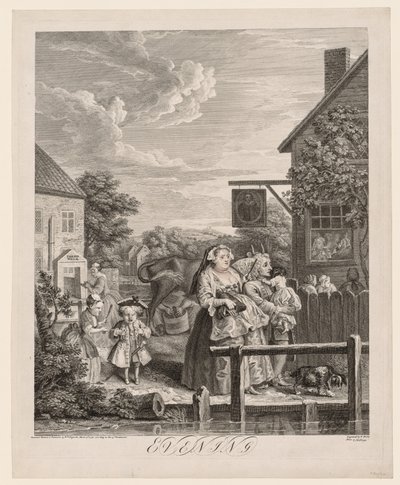 Die vier Tageszeiten: Abend von William Hogarth