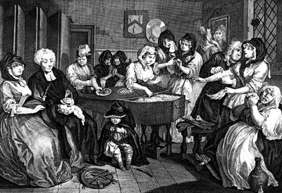 Der Lebensweg einer Dirne, 1733 von William Hogarth