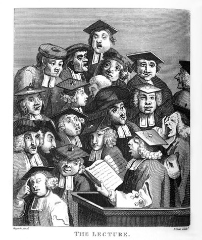 Die Vorlesung von William Hogarth von William Hogarth