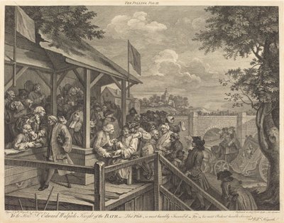 Die Abstimmung von William Hogarth and Francois Morellon de La Cave
