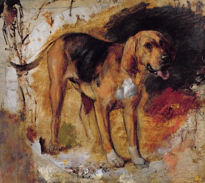 Studie eines Bluthundes von William Holman Hunt