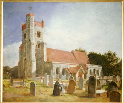 Die alte Kirche, Ewell, 1847 von William Holman Hunt