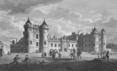 Palast von Holyrood, 1831 von William Home Lizars