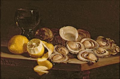 Studie von Austern, 1884 von William Hughes