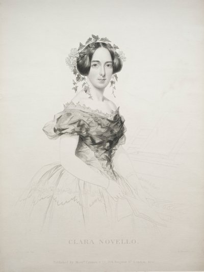 Clara Novello, 1852 von William Humphreys