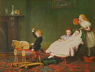 Eine Kutsche zum Ball, 1868 von William III Bromley