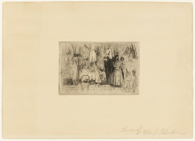 Bei der Schneiderin von William James Glackens