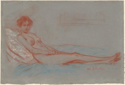 Liegender weiblicher Akt von William James Glackens