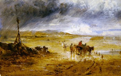 Überquerung der Sandbänke, nasses Wetter von William Joseph J.C. Bond