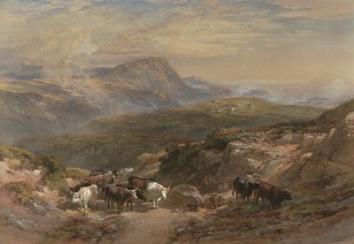 Szene in den Highlands, 19. Jahrhundert von William Leighton Leitch