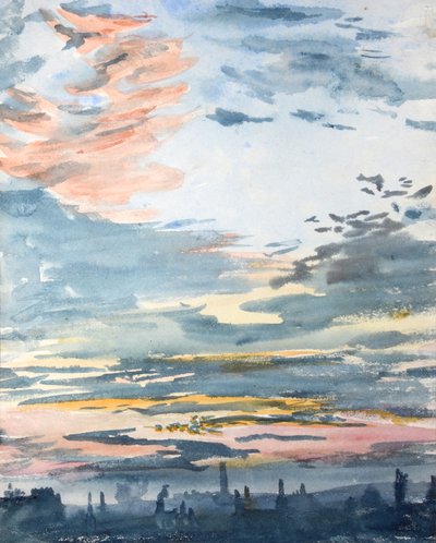 Abend über der Stadt von William Lionel Wyllie