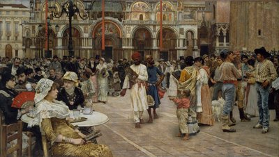 Die Piazza di San Marco, Venedig, 1883 von William Logsdail