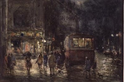 Das Kino, eine regnerische Nacht, Kendal von William Manners