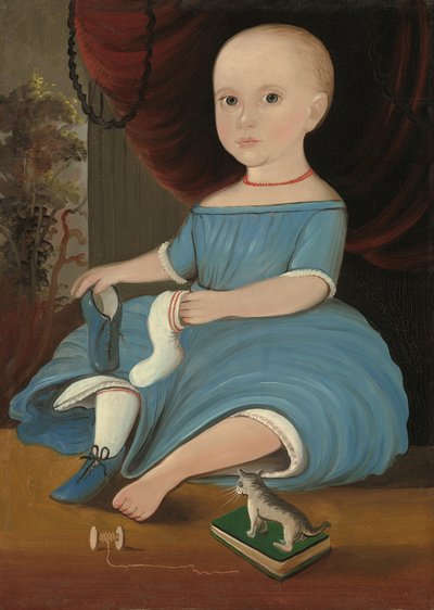 Baby in Blau, ca. 1845 von William Matthew Prior