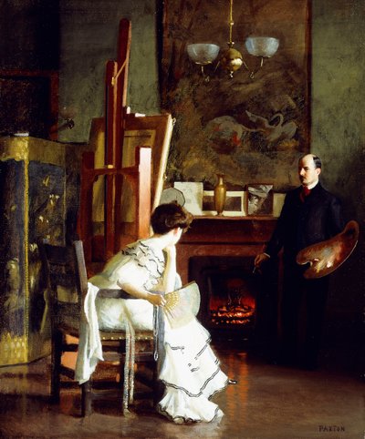 Im Atelier von William McGregor Paxton