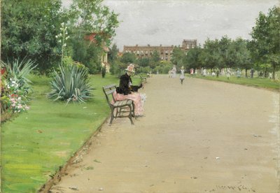 Ein Stadtpark, ca. 1887 von William Merritt Chase