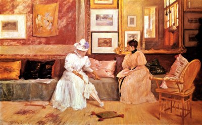 Ein freundlicher Besuch, 1895 von William Merritt Chase