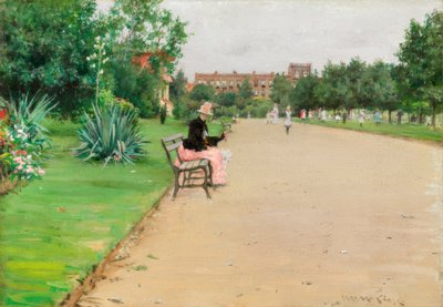 Ein Stadtpark von William Merritt Chase