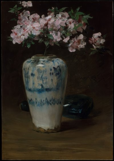 Rosa Azalee—Chinesische Vase von William Merritt Chase