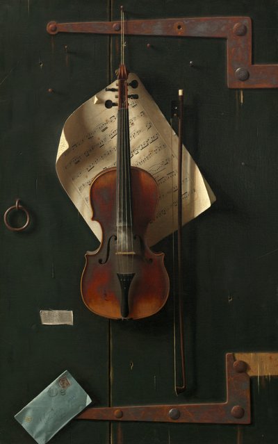 Die alte Geige, 1886 von William Michael Harnett
