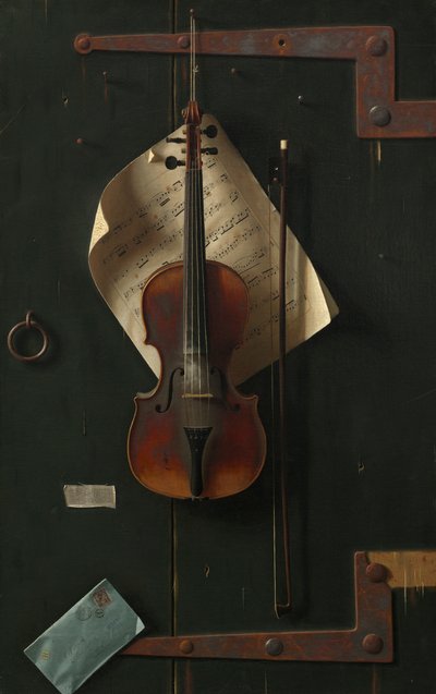 Die alte Geige, 1886 von William Michael Harnett