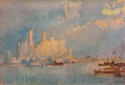 New York vom Sound, ca. 1913 von William Monk