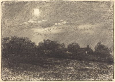 Abend, Bauernlandschaft von William Morris Hunt