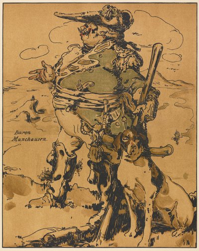 Charaktere der Romantik: Baron Münchhausen von William Nicholson