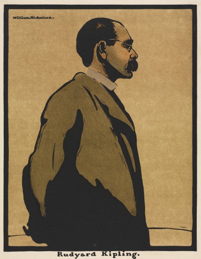Zwölf Porträts: Rudyard Kipling von William Nicholson