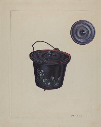 Kinderspielzeug-Eisenkessel, ca. 1937 von William O. Fletcher