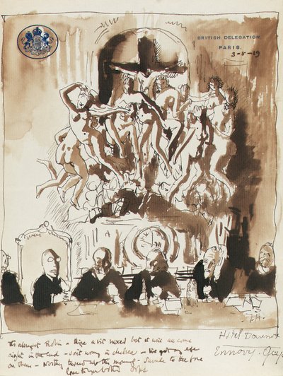 Auf der Friedenskonferenz, Paris von William Orpen