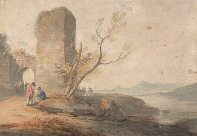 Figuren bei einem zerstörten Bogen von William Payne