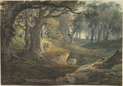 Reisende in einer Waldlichtung von William Payne