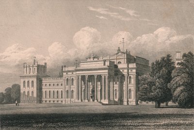 Blenheim, Südostansicht, Oxfordshire, 1831 von William Radclyffe