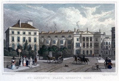 St Andrews Place, Regents Park, London, 1828 von William Radclyffe