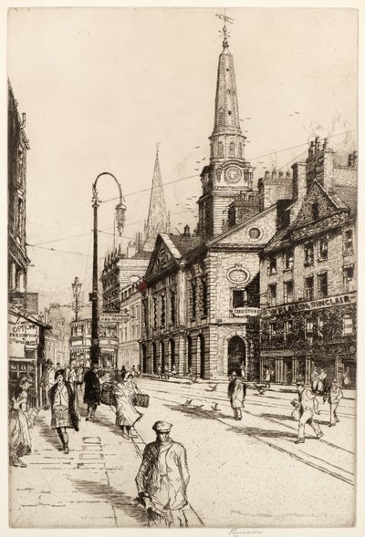 Das Alte Rathaus, Dundee, um 1930 von William Renison