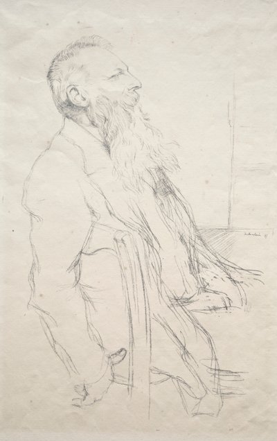 Auguste Rodin, 1897 von William Rothenstein