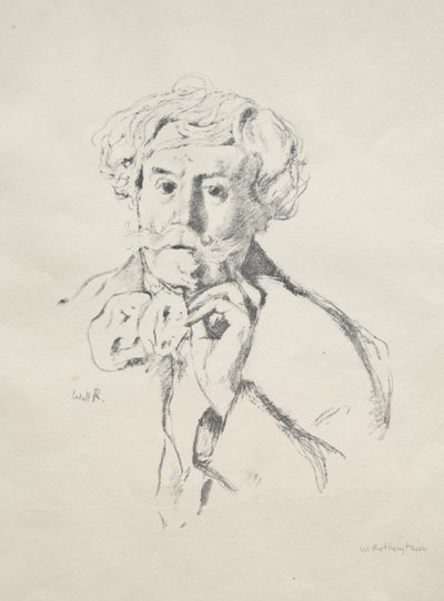 Edmond de Goncourt, 1897 von William Rothenstein