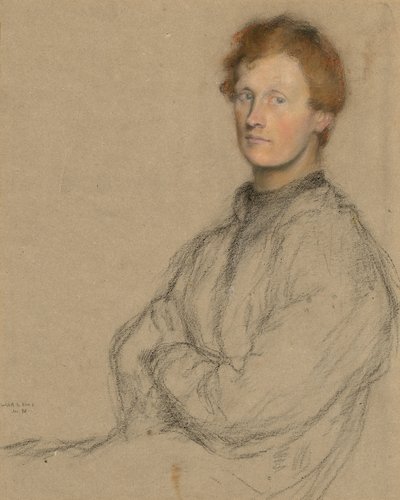 Porträt von Charles Haselwood Shannon (1863-1937) von William Rothenstein