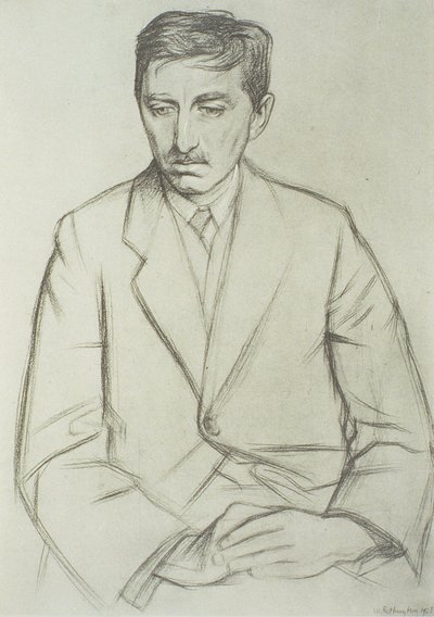 Porträt von E.M. Forster (1879-1970) von William Rothenstein