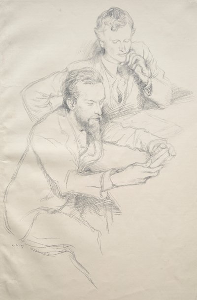 Ricketts und Shannon von William Rothenstein