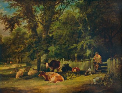 Eine schattige Ecke, 1840 von William Shayer
