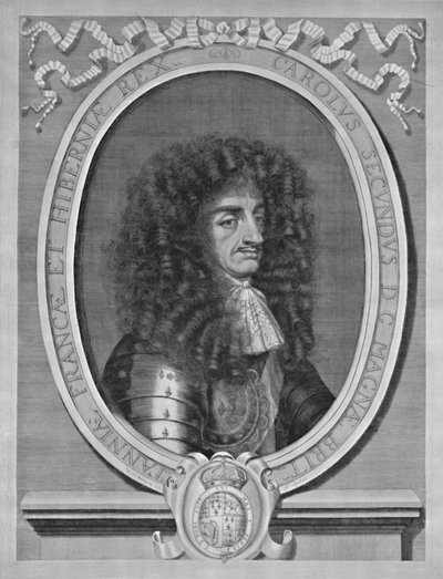 Porträt von Charles II., um 1660-1685, 1928 von William Sherwin