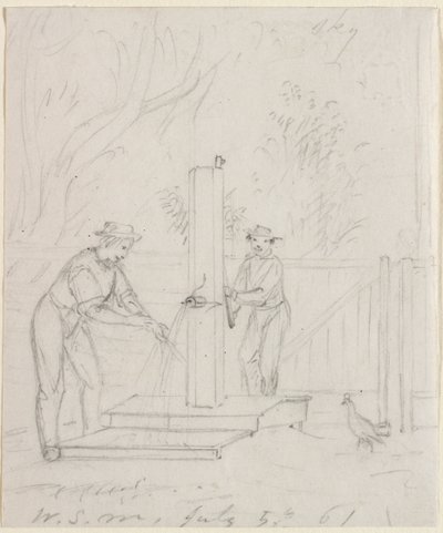 Am Brunnen, 1861 von William Sidney Mount