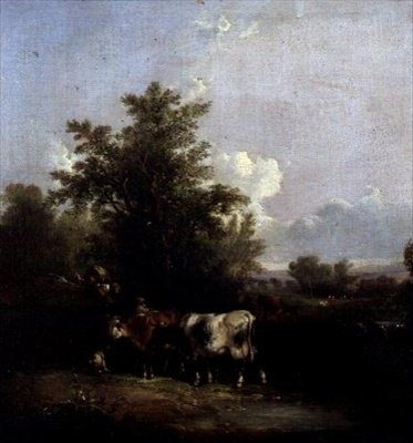 Landschaft mit Vieh von William Snr. Shayer