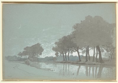 Kanalszene bei Brügge, Belgien von William Stanley Haseltine