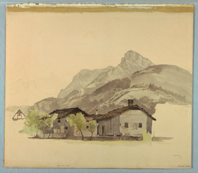 Studie einer Landschaft, Brunnen, Schweiz von William Stanley Haseltine
