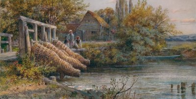 Das Wehr, um 1875 von William Stephen Coleman