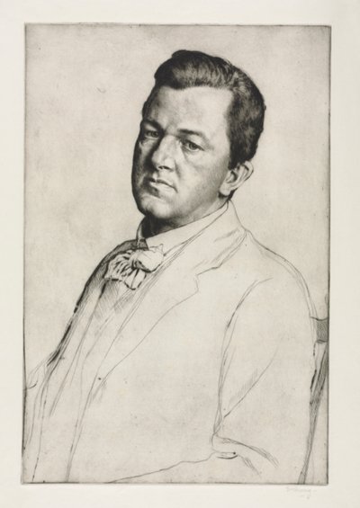 Sir Charles Holroyd, 1909 von William Strang